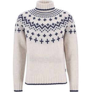 Barbour Trui 'Hewton'  marine / wit