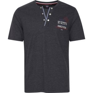 FQ1924 Shirt 'RUDOLF'  grijs / bloedrood / wit