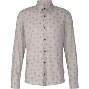 JOOP! Jeans Overhemd 'Hansen'  grijs / lichtgrijs