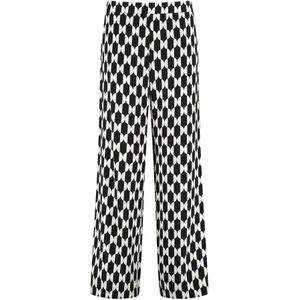 TAIFUN Broek  zwart / wit