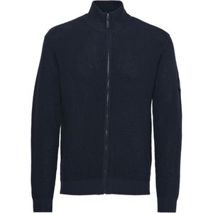 INDICODE JEANS Gebreid vest 'Revil'  donkerblauw