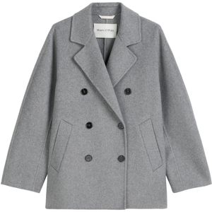 Marc O'Polo - Tussenmantel - Grijs Gemêleerd - Klassieke Mantel