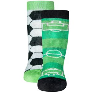 EWERS Sokken 'Fußball'  grasgroen / pastelgroen / zwart