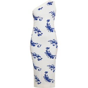 ebeeza Jurk  blauw / wit