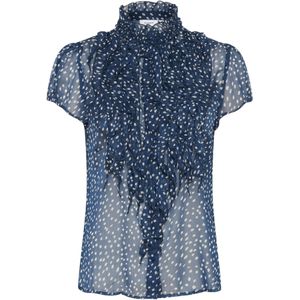 SAINT TROPEZ Shirt 'Lilja'  petrol / wit