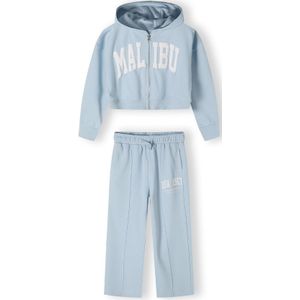 MINOTI Joggingpak  lichtblauw / wit