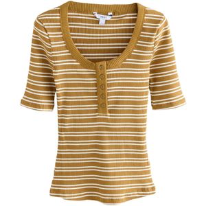 Next Shirt  ecru / olijfgroen