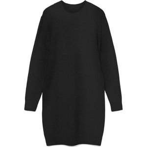 Vmboom - Korte Jurk - Gebreide Jurk - O-hals - Lange Mouwen - Knielengte