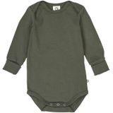Müsli by GREEN COTTON Rompertje/body  donkergroen
