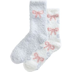 Next Sokken  lichtgrijs / oudroze