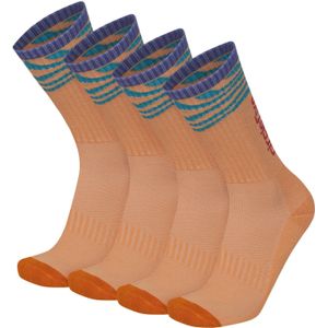 Circle Five Sportsokken  blauw / oranje / lichtoranje