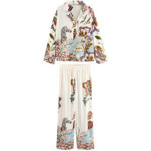 Next Pyjama  crème / azuur / cognac / pink