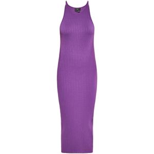 faina Gebreide jurk  lila