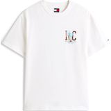 Tommy Jeans - T-shirt - Effen - Regular Fit - Katoen - Motiefprint