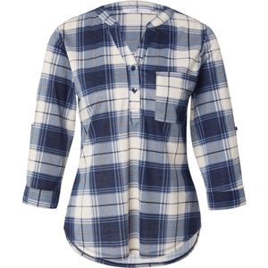 Hailys Blouse 'Di44nara'  ivoor / blauw / marine / zwart