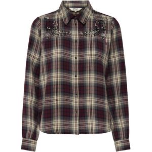 ONLY Blouse 'ONLCOOPER'  bruin / zwart / wit