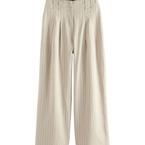 Next Bandplooibroek  beige / zwart