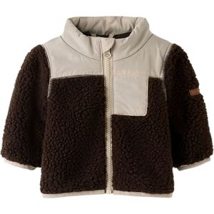 NAME IT - Teddy - Jas - Lichte Stof - Hoge Opstaande Kraag - Lange Mouwen