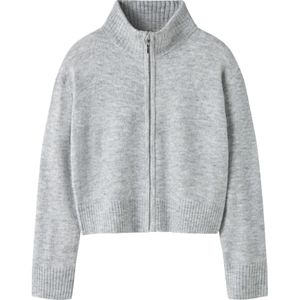 LMTD Gebreid vest  grijs gemêleerd