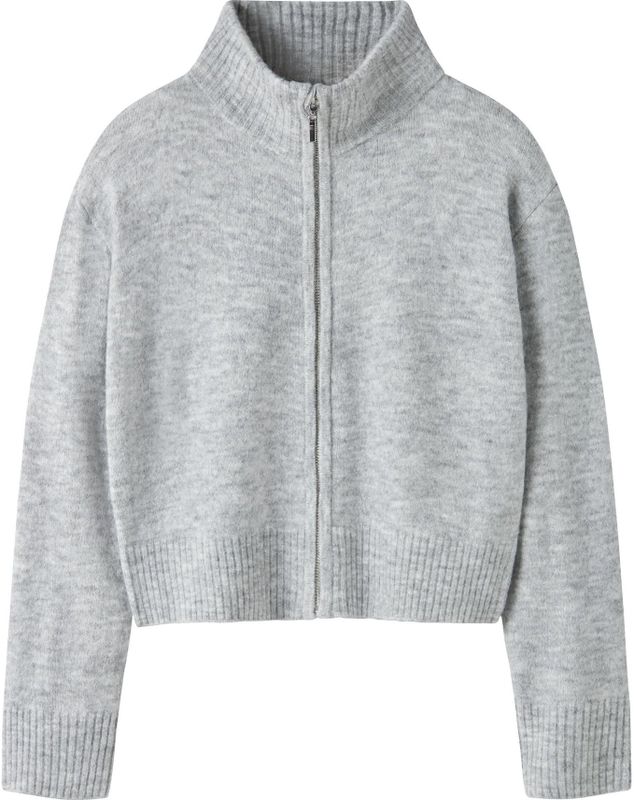 LMTD Gebreid vest  grijs gemêleerd