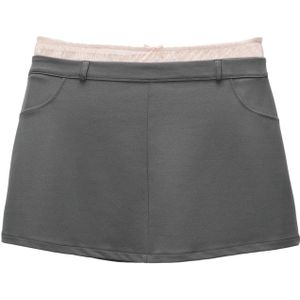 Pull&Bear Rok  donkergrijs / poederroze