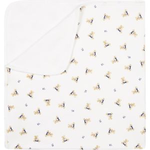 Polo Ralph Lauren Babydeken  blauw / lichtbruin / rood / wit