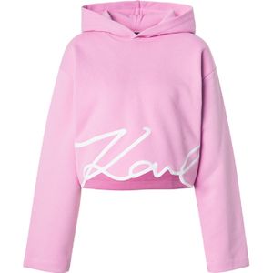Karl Lagerfeld Sweatshirt  lichtroze / wit