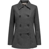 ONLY - Tussenmantel - Donkergrijs - Klassieke Mantel