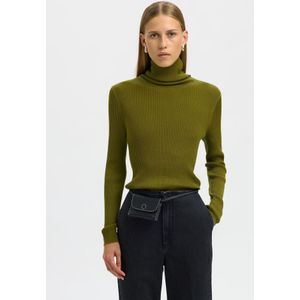 SELECTED Trui  olijfgroen