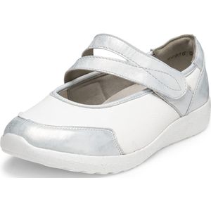VITAFORM Ballerina met riempjes  zilver / wit