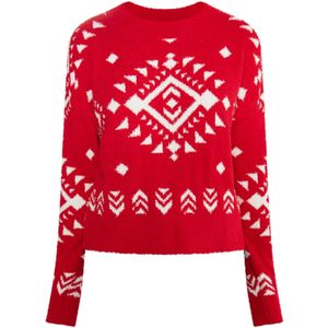 IZIA Trui 'Hoona'  rood / wit