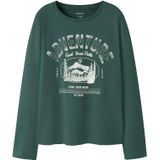 NAME IT Shirt 'NKMVUX'  groen / wit