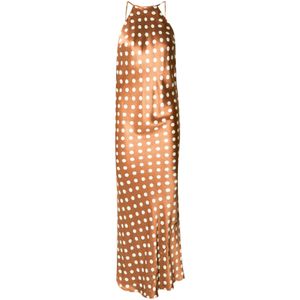 TOPSHOP Jurk  karamel / wit