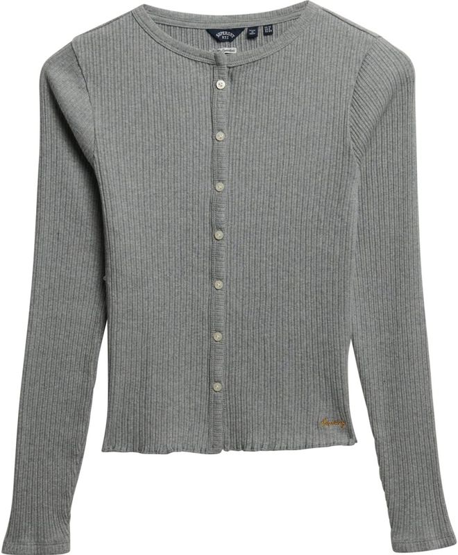 Superdry Gebreid vest  grijs