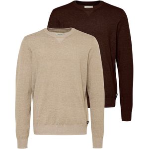 BLEND Trui  beige gemêleerd / donkerbruin