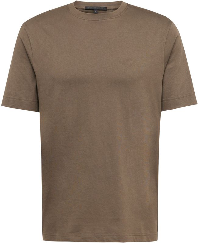 DRYKORN - Raphael - T-shirt - Olijfgroen - Jersey, Ronde Hals, Kwartmouw