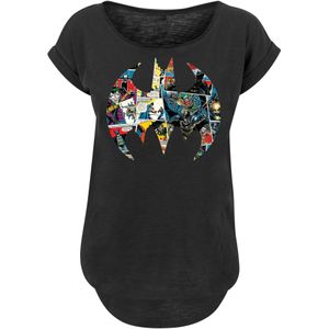 F4NT4STIC Shirt 'DC Comics Batman Comic Book'  blauw / rood / zwart / wit