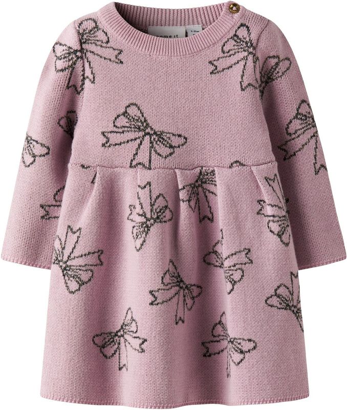 NAME IT Jurk 'NBFRebowie'  mauve / zwart