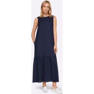 Cocktailjurk - Marine - Linnen/Viscose - Mouwloos