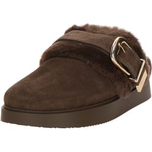 STEVE MADDEN Muiltjes 'Cozy Up'  donkerbruin