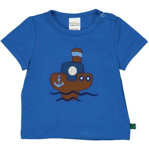 Fred's World by GREEN COTTON Shirt  blauw / bruin / wit