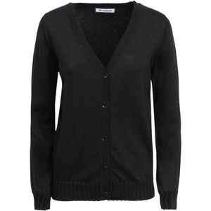 Influencer Gebreid vest  zwart