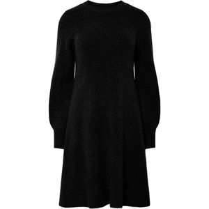 PIECES - PCRYDIA - Gebreide Jurk - Zwart - Lange Mouw