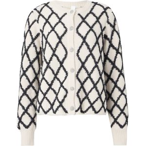 Yas - Zigly - Gebreid Vest - Ronde Hals - Lange Mouwen - Regular Fit