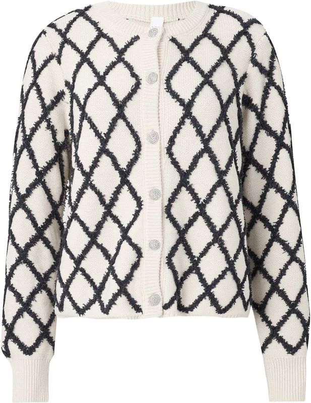 Yas - Zigly - Gebreid Vest - Ronde Hals - Lange Mouwen - Regular Fit