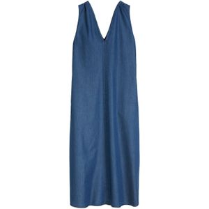 Marc O'Polo - Jurk - Blauw - Denim - 7/8 Lengte - Mouwloos