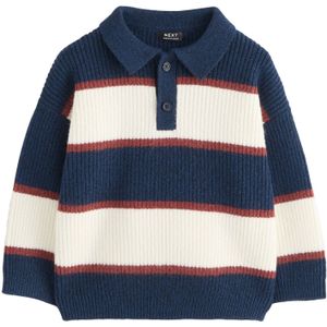 Next Trui  marine / bruin / wit