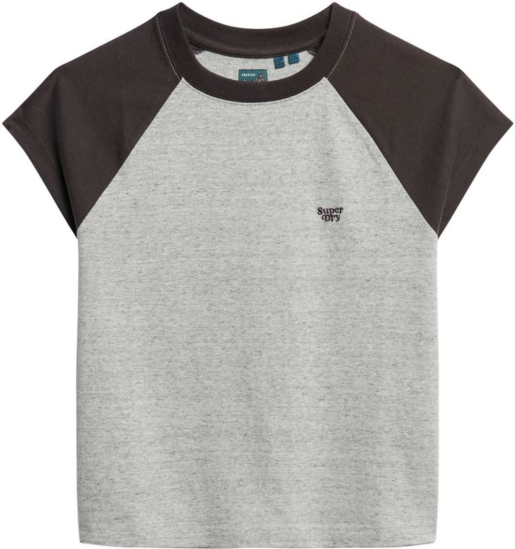 Superdry - Essential - T-shirt - Dames - Biologisch Katoen - Raglanmouwen