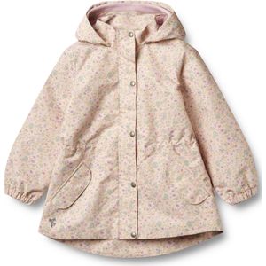 WHEAT - Ada - Tussenjas - Beige Lichtgroen Oranje Lichtroze - Gevoerd Met Capuchon