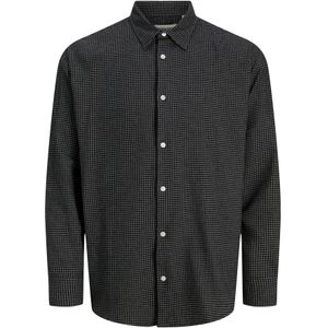 JACK & JONES Overhemd  antraciet / lichtgrijs